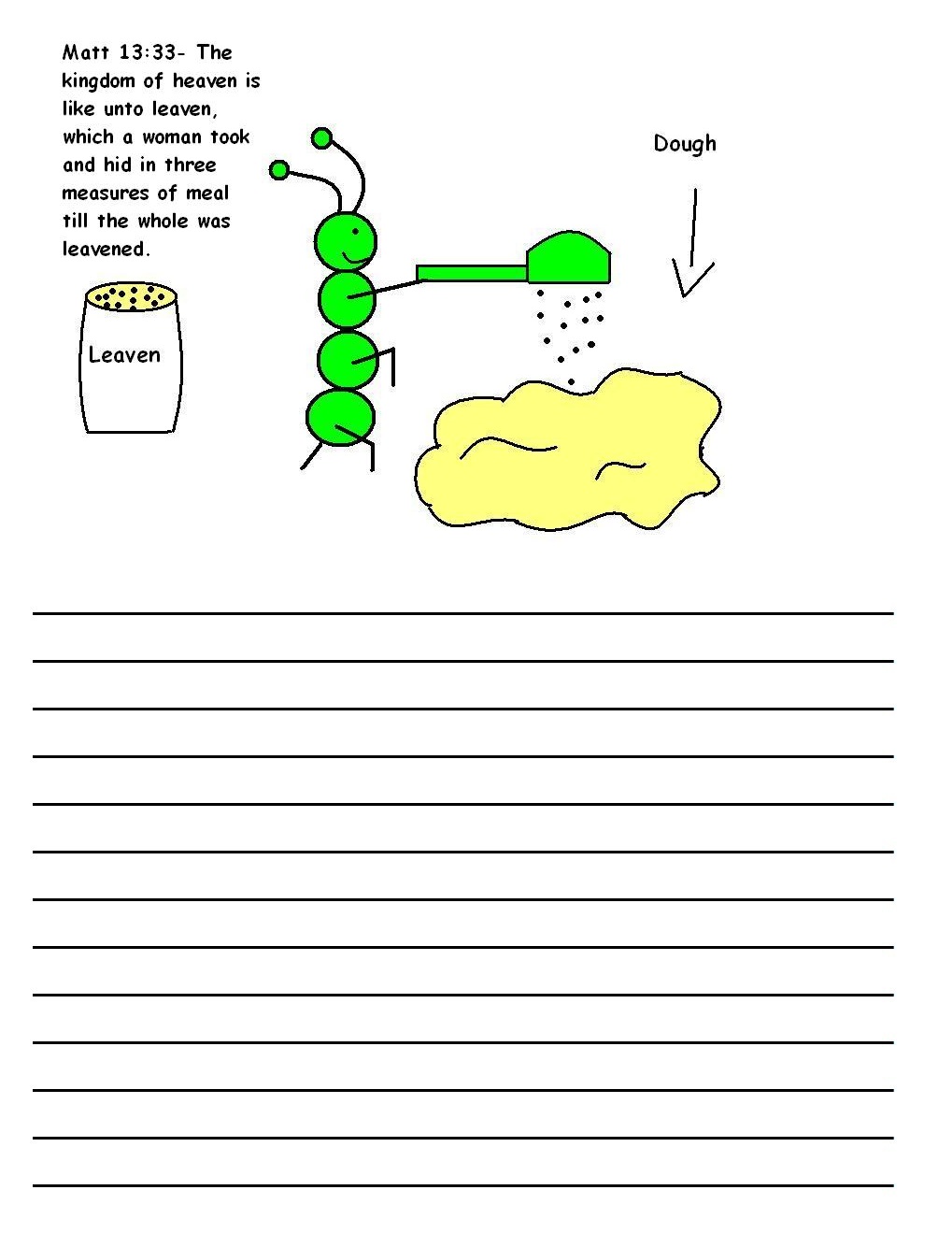 Picture Scripture Printable Writing Paper